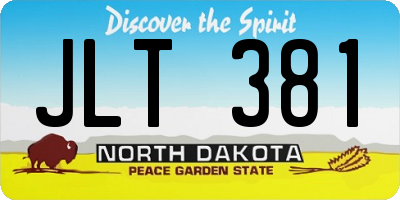 ND license plate JLT381