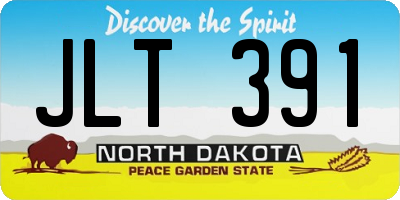 ND license plate JLT391