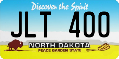 ND license plate JLT400