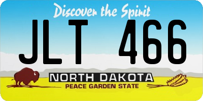 ND license plate JLT466