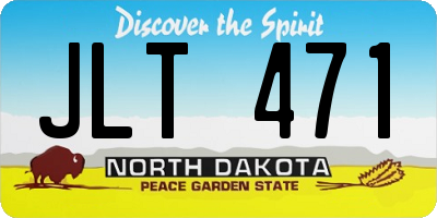 ND license plate JLT471