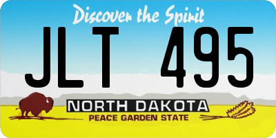 ND license plate JLT495