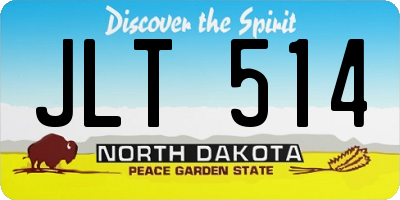 ND license plate JLT514