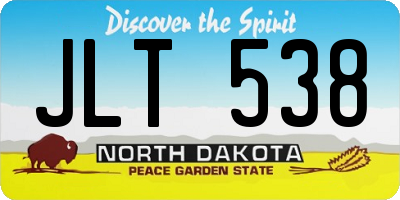 ND license plate JLT538