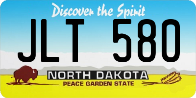 ND license plate JLT580