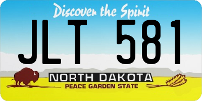 ND license plate JLT581