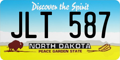 ND license plate JLT587