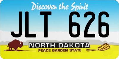 ND license plate JLT626