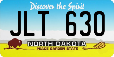 ND license plate JLT630
