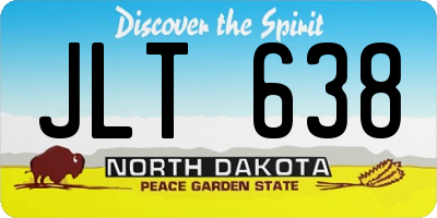 ND license plate JLT638