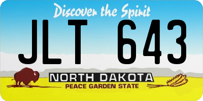ND license plate JLT643