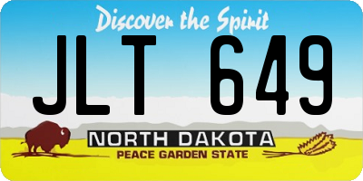 ND license plate JLT649