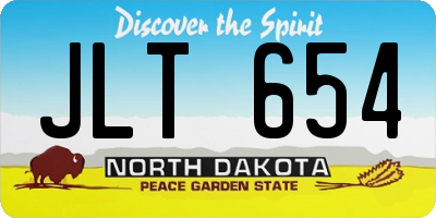 ND license plate JLT654