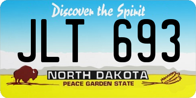 ND license plate JLT693
