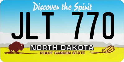 ND license plate JLT770