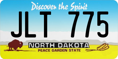 ND license plate JLT775