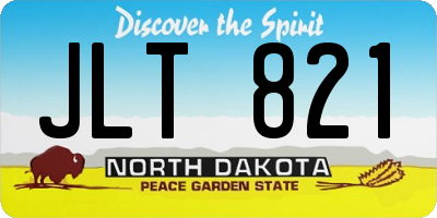 ND license plate JLT821