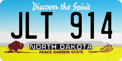 ND license plate JLT914