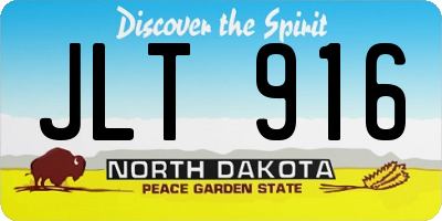 ND license plate JLT916
