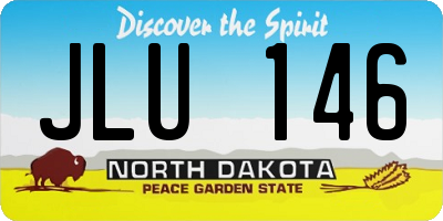 ND license plate JLU146