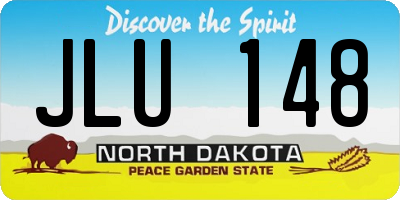 ND license plate JLU148