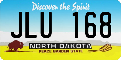 ND license plate JLU168