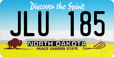 ND license plate JLU185