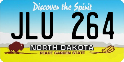 ND license plate JLU264