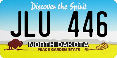 ND license plate JLU446