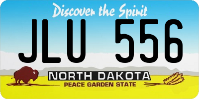 ND license plate JLU556