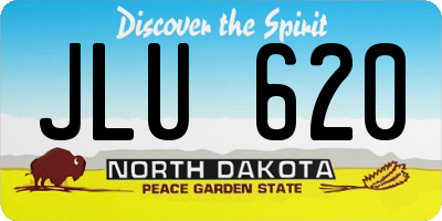 ND license plate JLU620