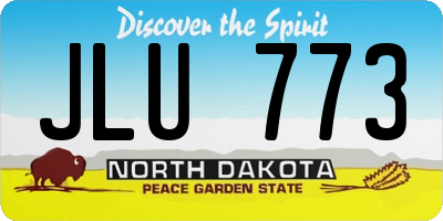 ND license plate JLU773