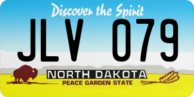 ND license plate JLV079