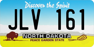 ND license plate JLV161