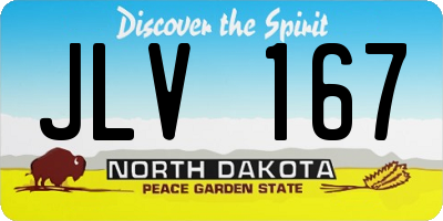 ND license plate JLV167
