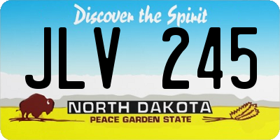 ND license plate JLV245