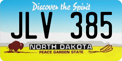 ND license plate JLV385