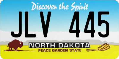 ND license plate JLV445