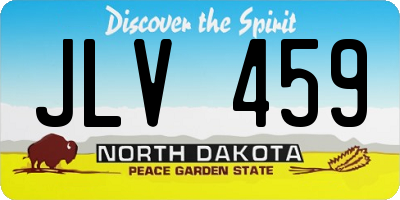 ND license plate JLV459