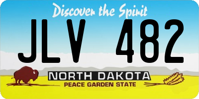 ND license plate JLV482