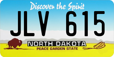 ND license plate JLV615