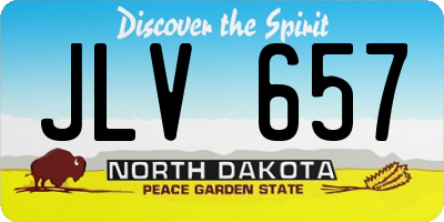ND license plate JLV657