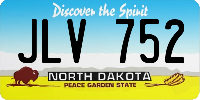 ND license plate JLV752