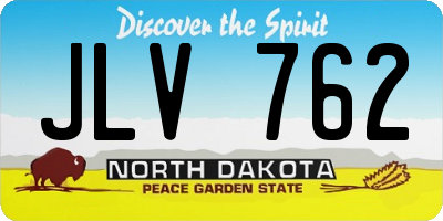 ND license plate JLV762