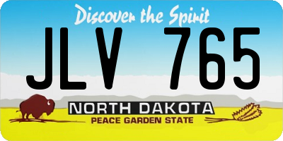 ND license plate JLV765