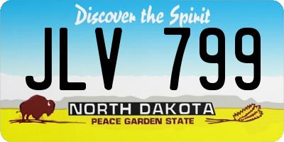 ND license plate JLV799