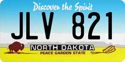 ND license plate JLV821