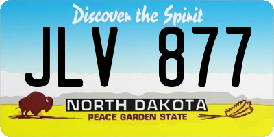 ND license plate JLV877