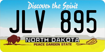 ND license plate JLV895