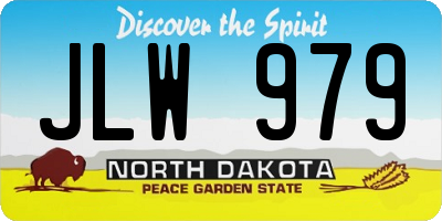 ND license plate JLW979